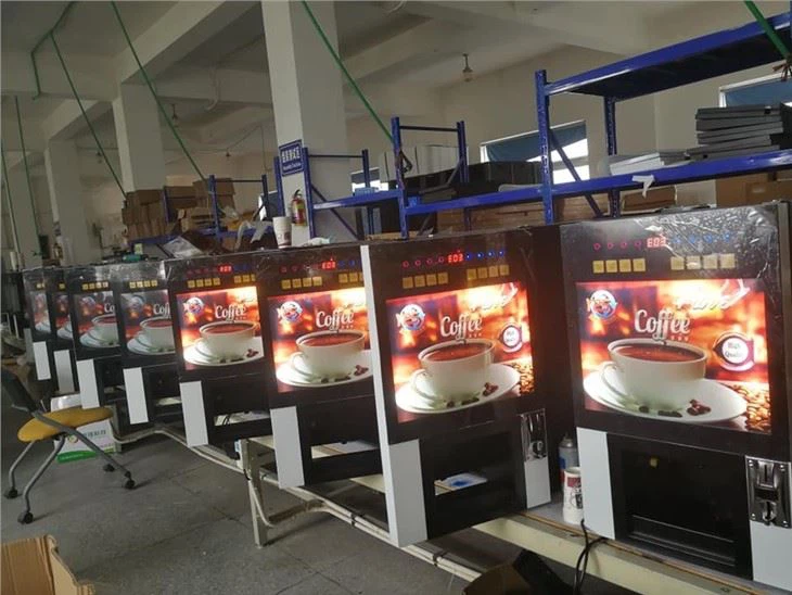 Joegoo coffee vending machine production room
